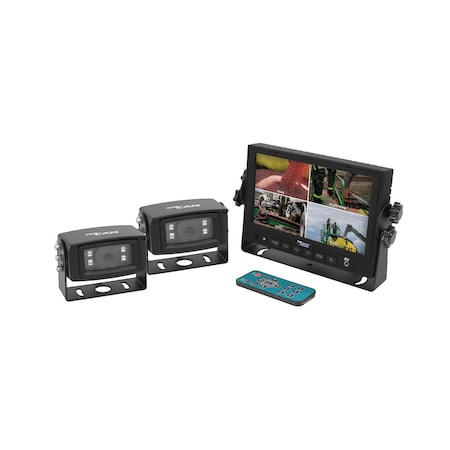 CabCAM  Video System, Quad (7 Digital Touch Screen LCD Monit2 White Light Cameras) 12x6.5x8